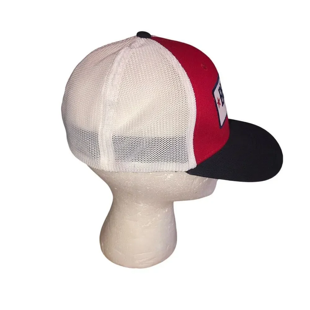 Buc-ee's Hat Baseball Cap Trucker White Blue Red Official Mesh Unisex 7